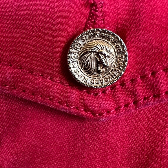 Peter Nygard Vibrant Red Fringe Jacket Size L - Picture 10 of 11